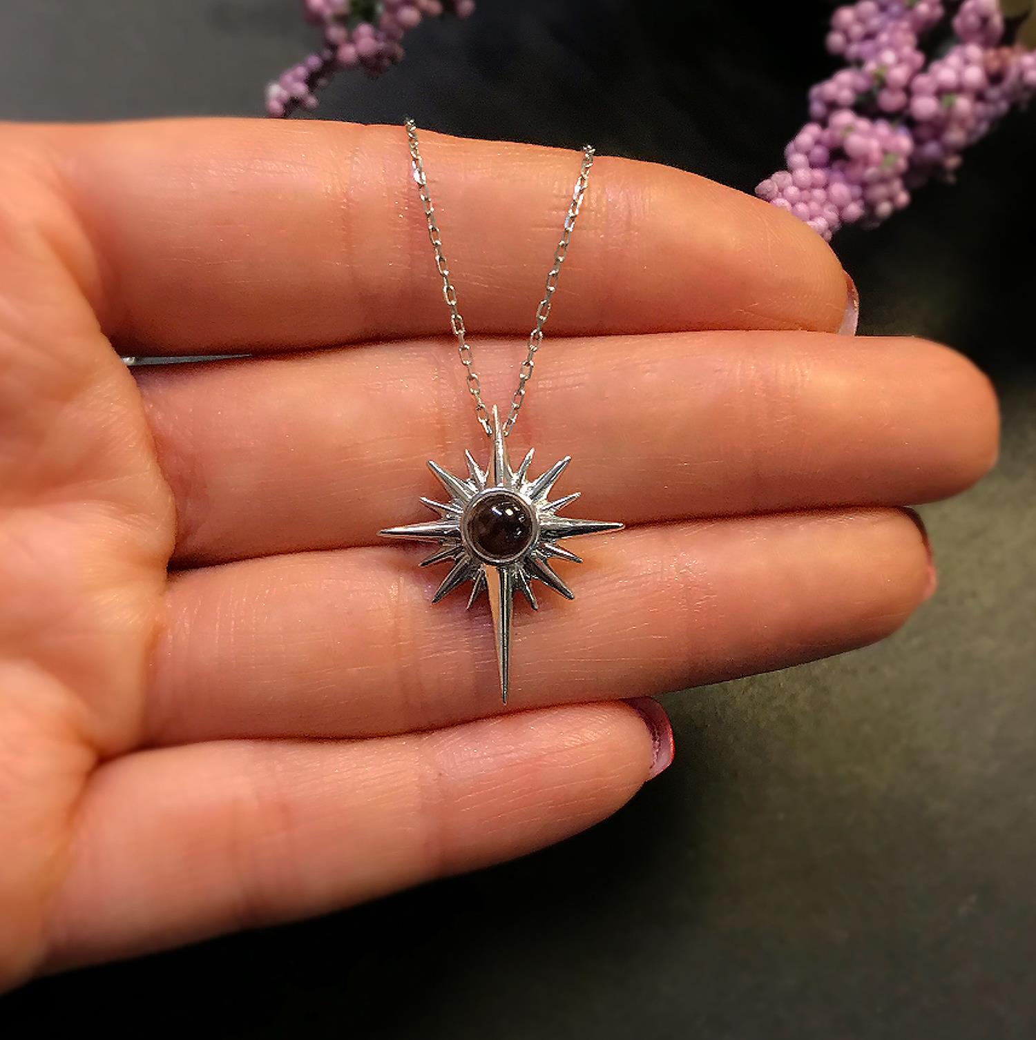 North Star 100 Languages Love Necklace, 925 Sterling Silver Gift - Etna Gift