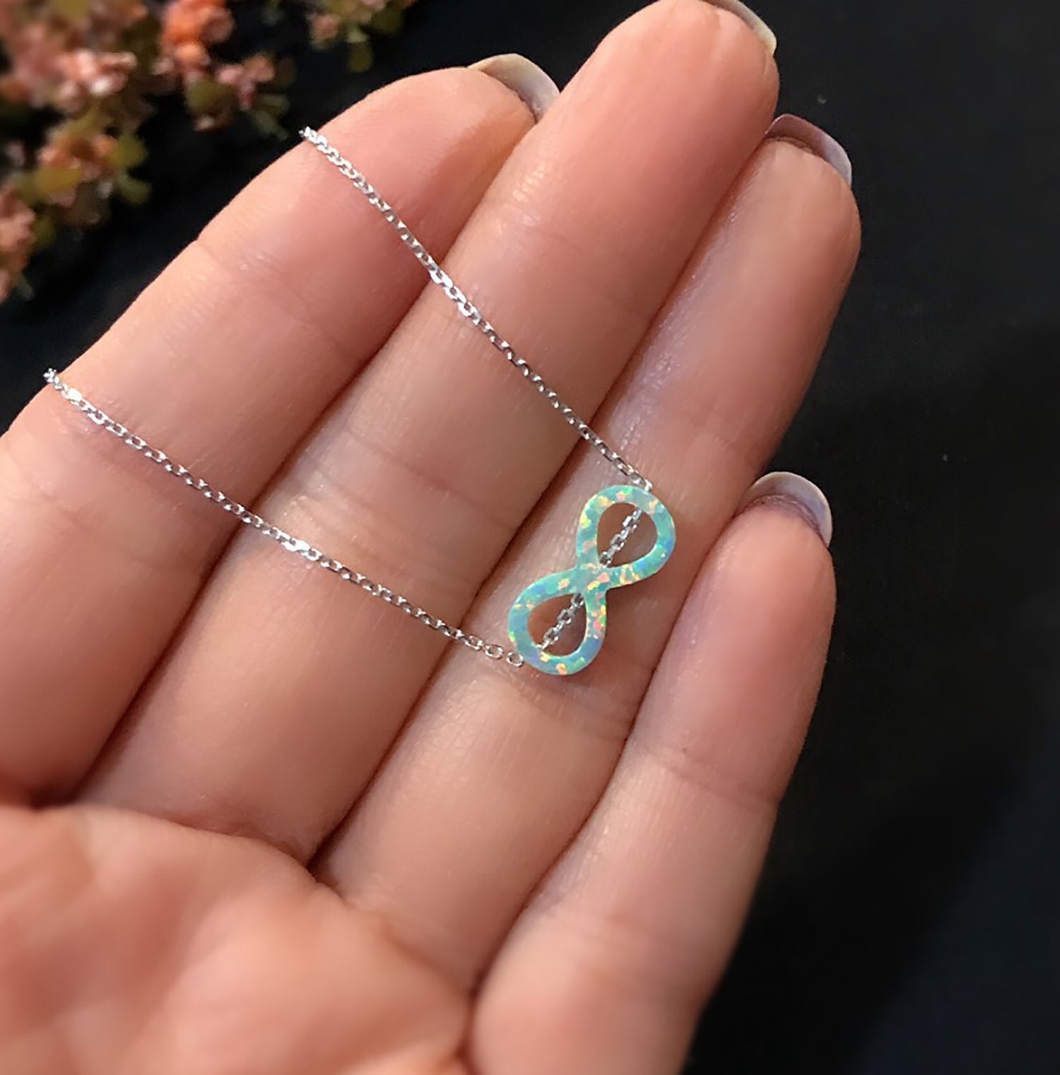 Infinity sign necklace 925 sterling silver infinity necklace - Etna Gift