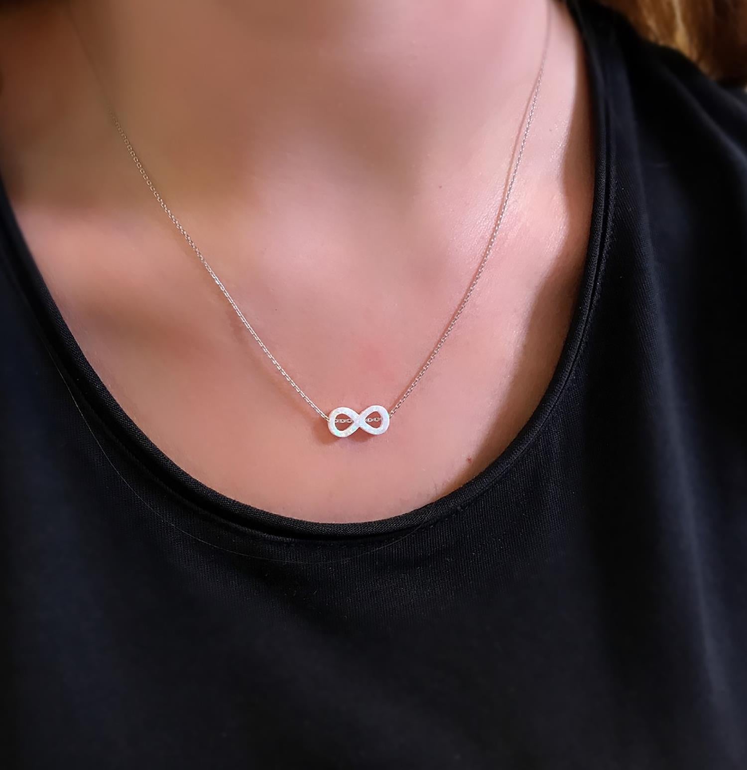 Infinity sign necklace 925 sterling silver infinity necklace - Etna Gift