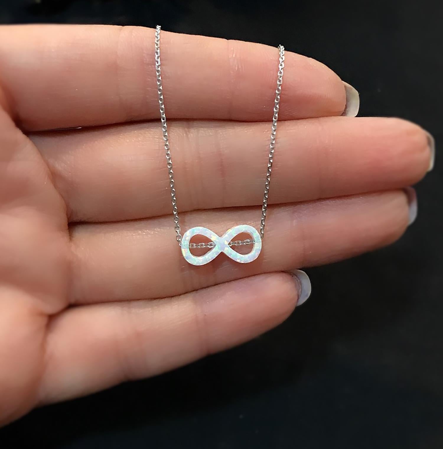 Infinity sign necklace 925 sterling silver infinity necklace - Etna Gift