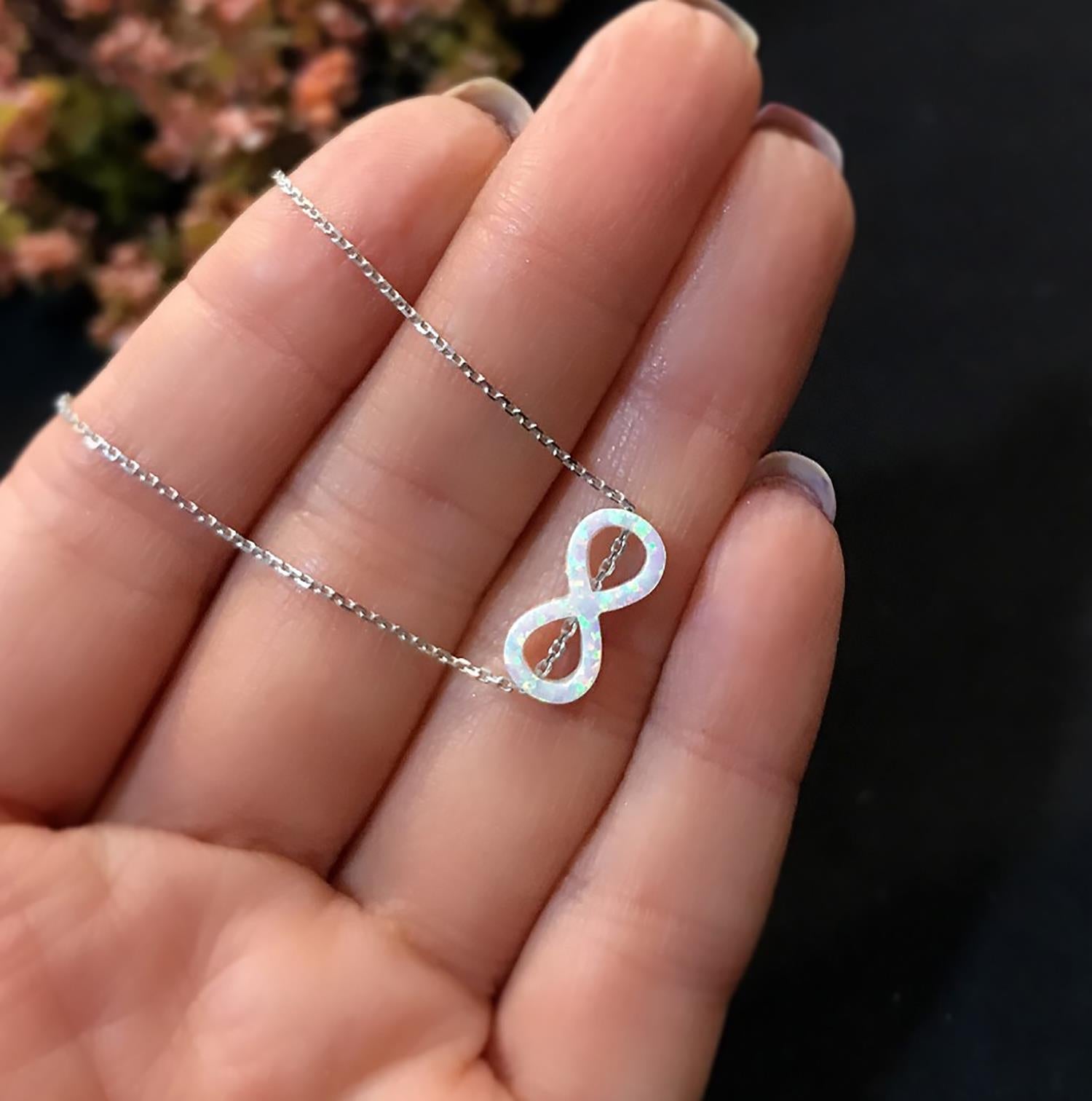 Infinity sign necklace 925 sterling silver infinity necklace - Etna Gift