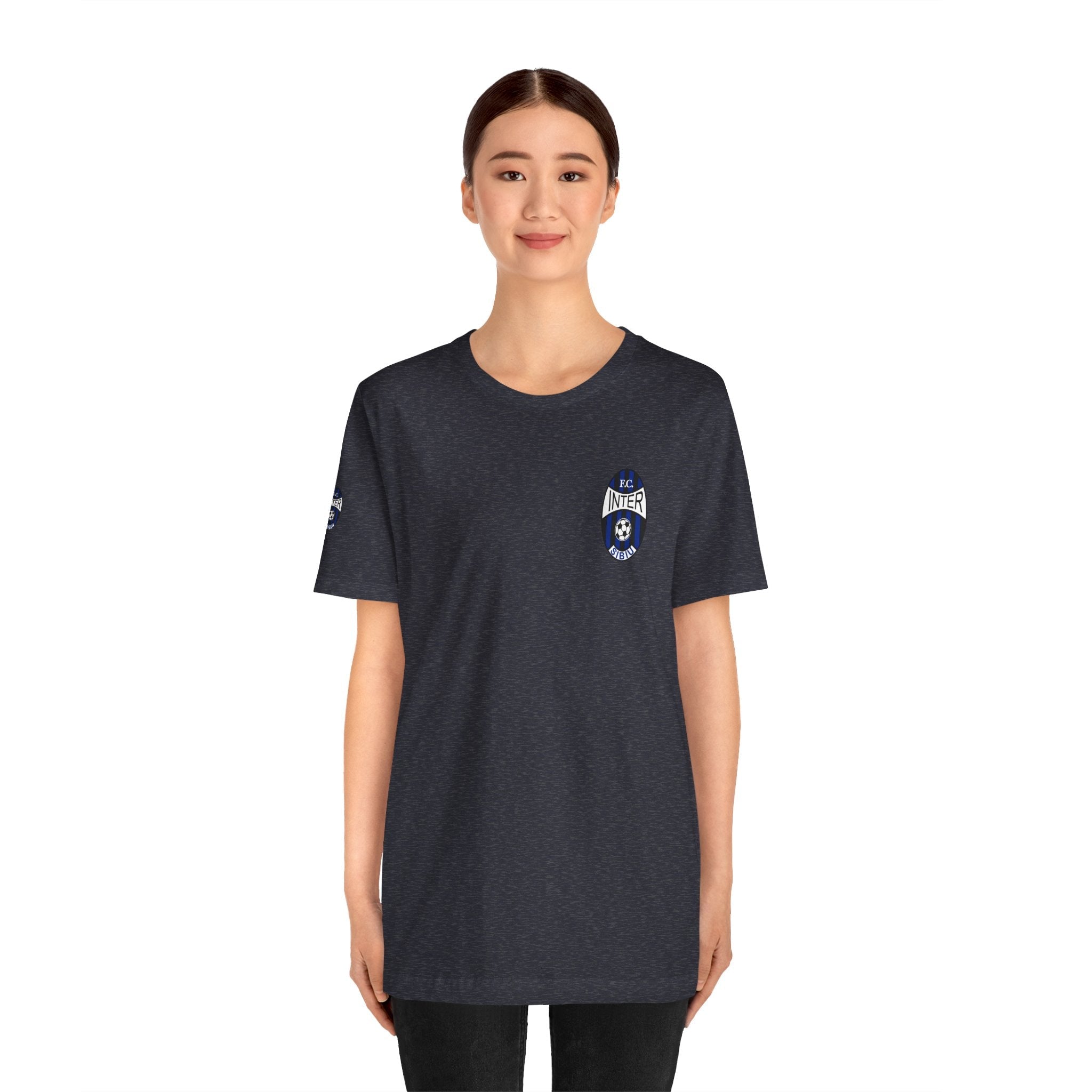 Inter Milan Crest T‑Shirt Minimal Football Fan Tee - Etna Gift