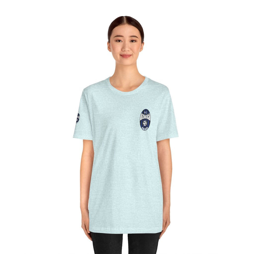 Inter Milan Crest T‑Shirt Minimal Football Fan Tee - Etna Gift