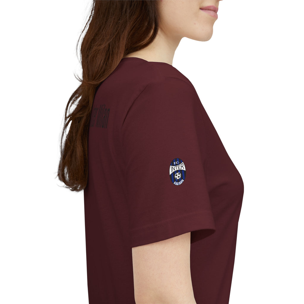 Inter Milan Crest T‑Shirt Minimal Football Fan Tee - Etna Gift