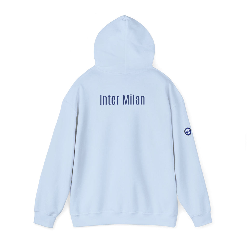 Inter Milan Logo Hoodie White Soccer Fan Pullover - Etna Gift