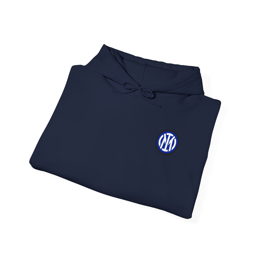 Inter Milan Logo Hoodie White Soccer Fan Pullover - Etna Gift