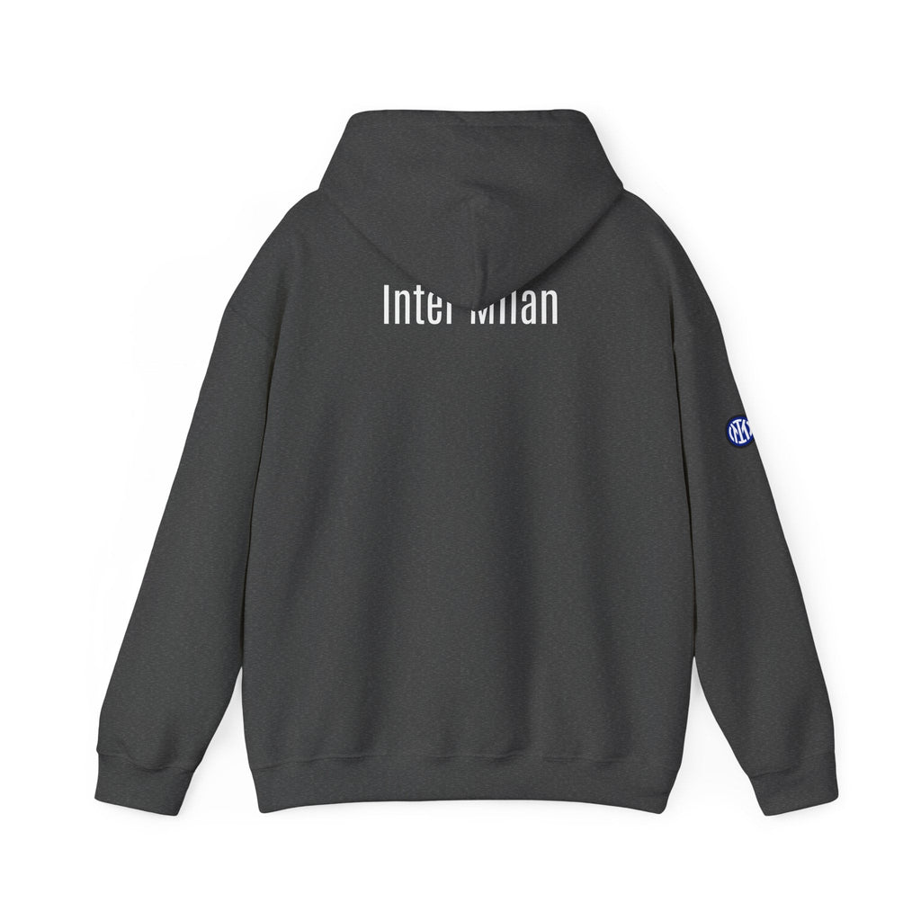 Inter Milan Logo Hoodie White Soccer Fan Pullover - Etna Gift
