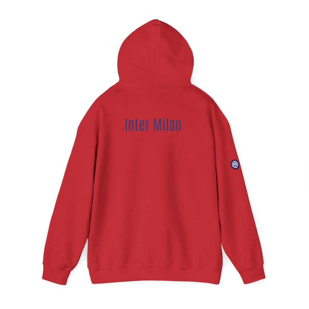 Inter Milan Logo Hoodie White Soccer Fan Pullover - Etna Gift
