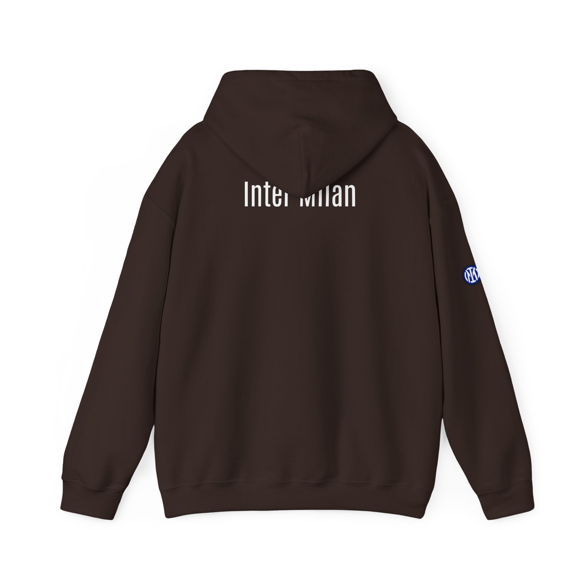 Inter Milan Logo Hoodie White Soccer Fan Pullover - Etna Gift