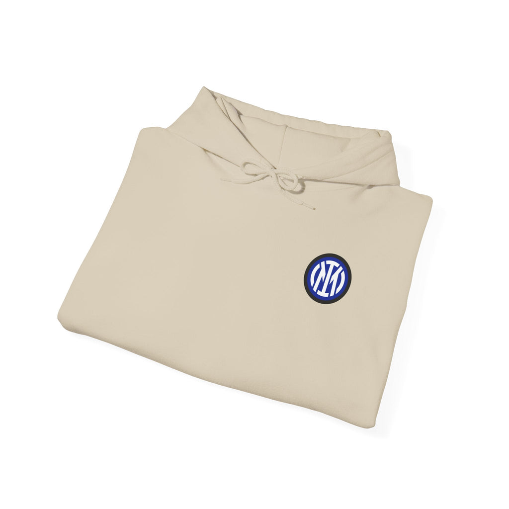 Inter Milan Logo Hoodie White Soccer Fan Pullover - Etna Gift