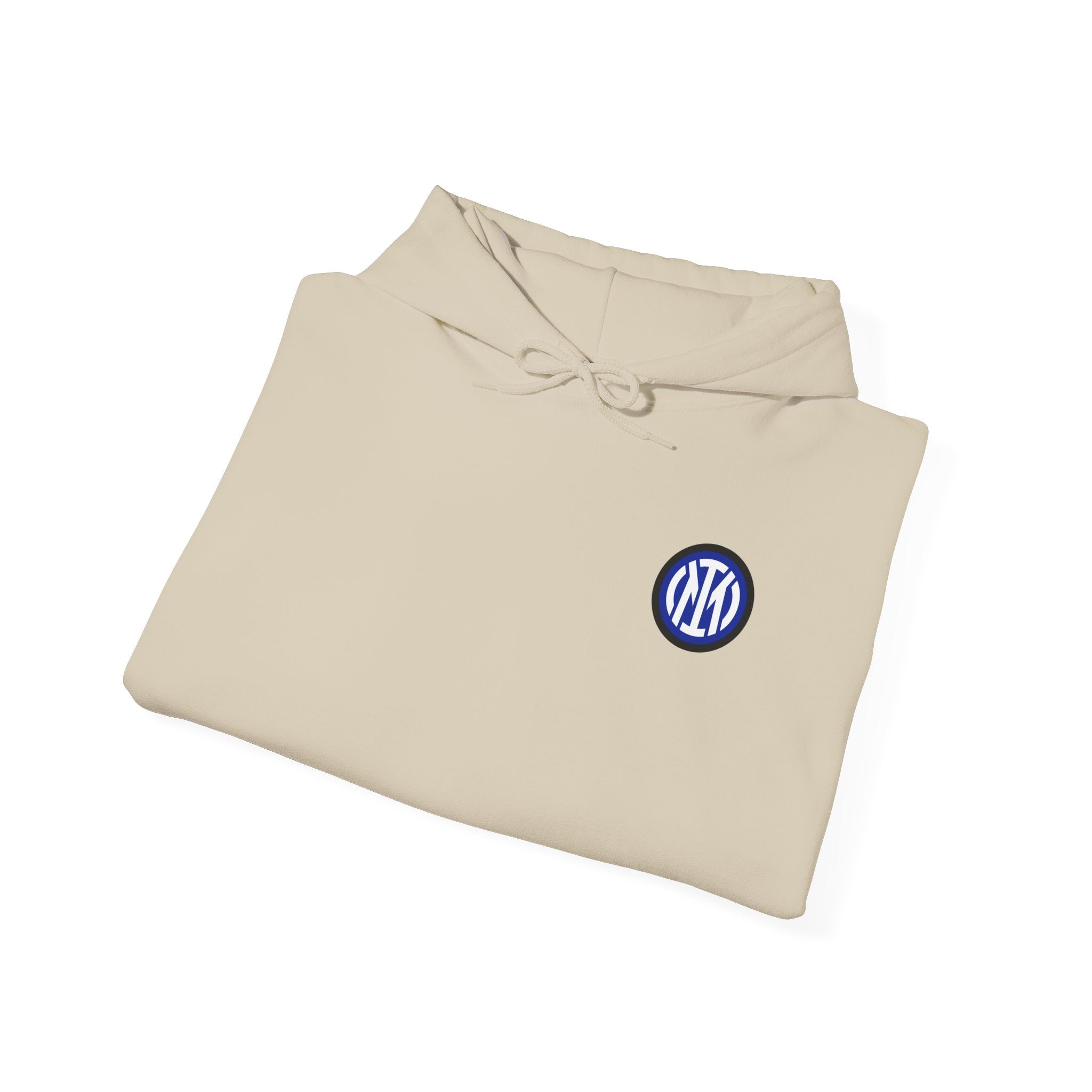 Inter Milan Logo Hoodie White Soccer Fan Pullover - Etna Gift