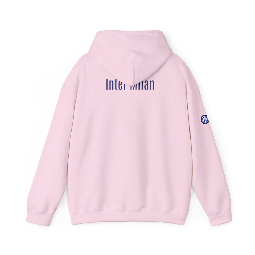 Inter Milan Logo Hoodie White Soccer Fan Pullover - Etna Gift