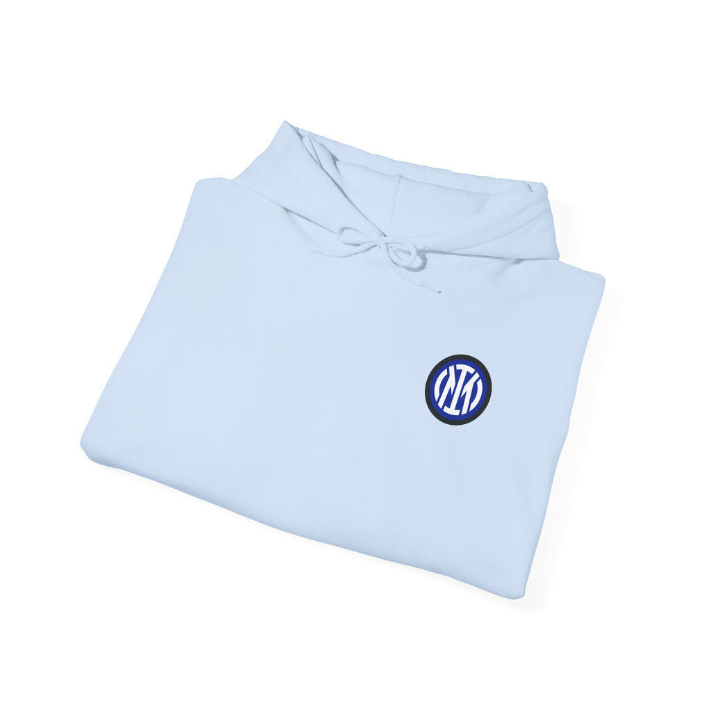 Inter Milan Logo Hoodie White Soccer Fan Pullover - Etna Gift