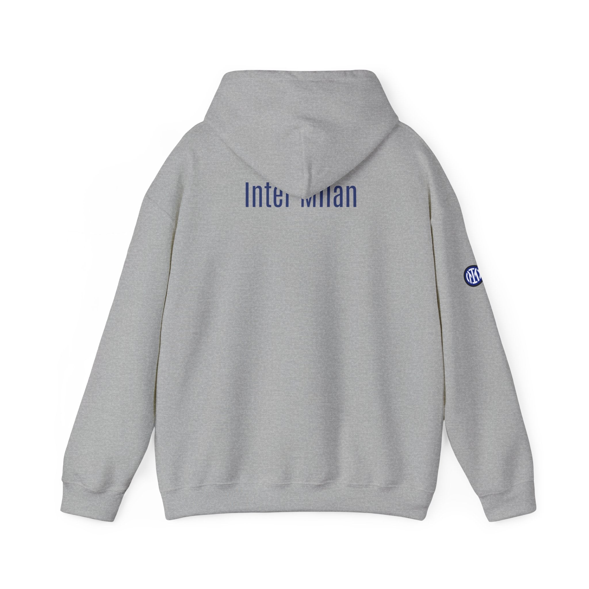Inter Milan Logo Hoodie White Soccer Fan Pullover - Etna Gift