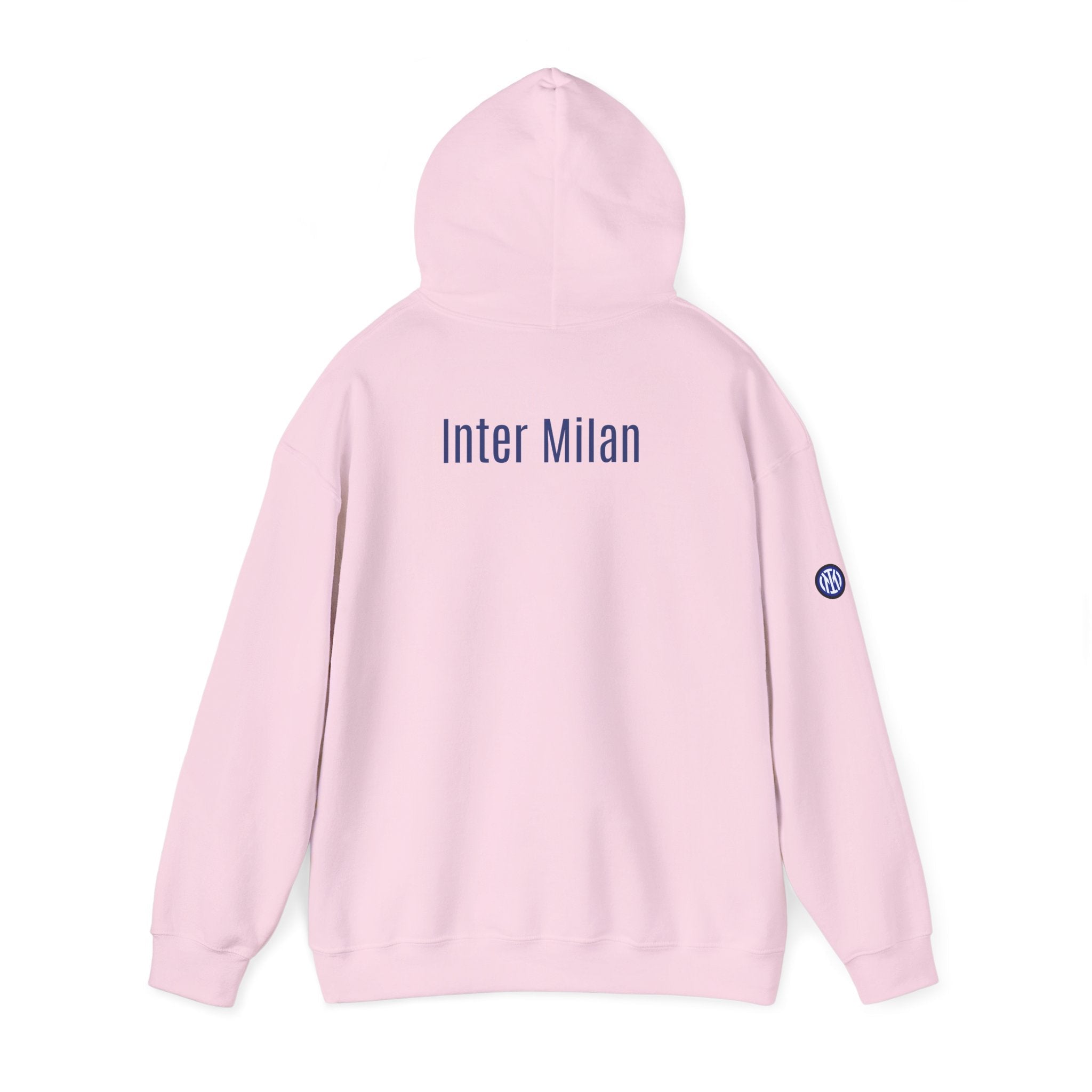 Inter Milan Logo Hoodie White Soccer Fan Pullover - Etna Gift