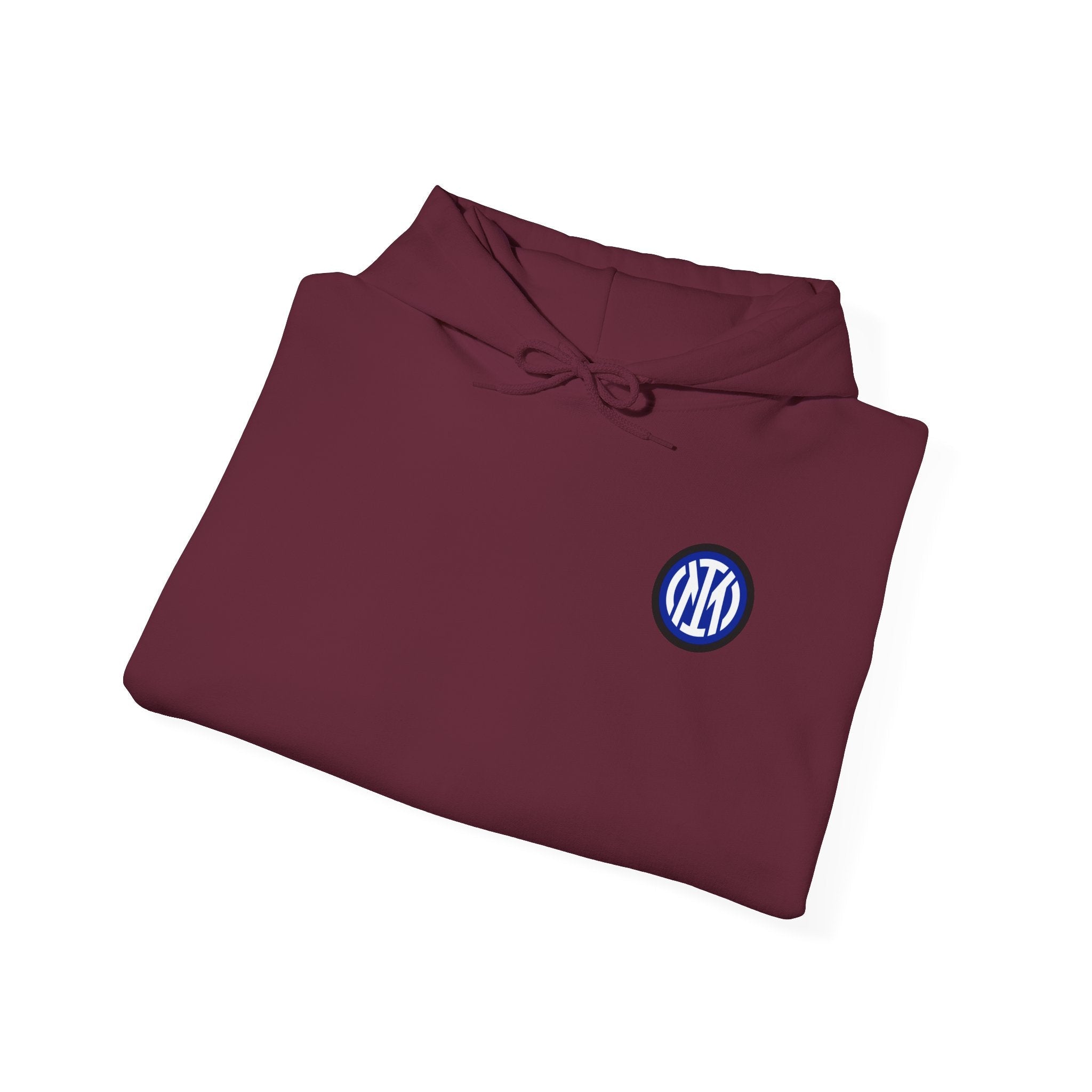 Inter Milan Logo Hoodie White Soccer Fan Pullover - Etna Gift