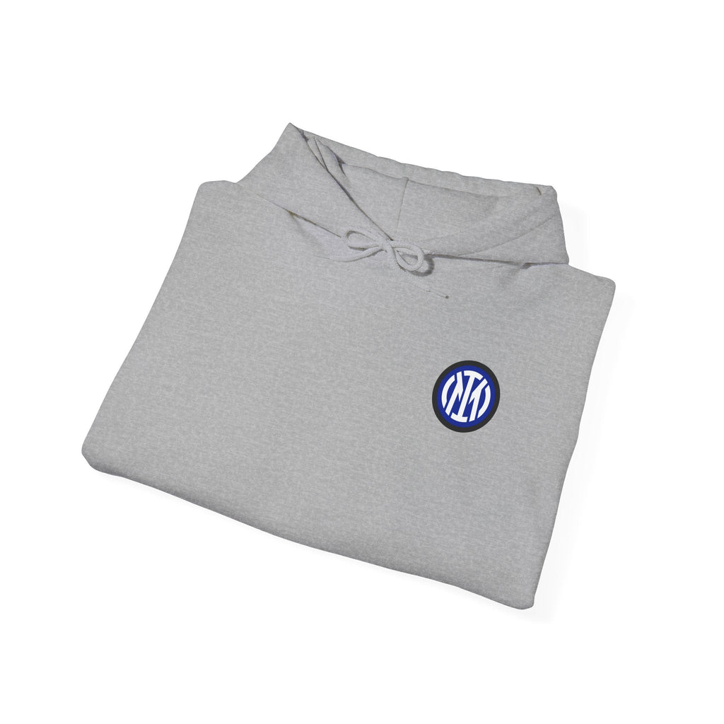 Inter Milan Logo Hoodie White Soccer Fan Pullover - Etna Gift