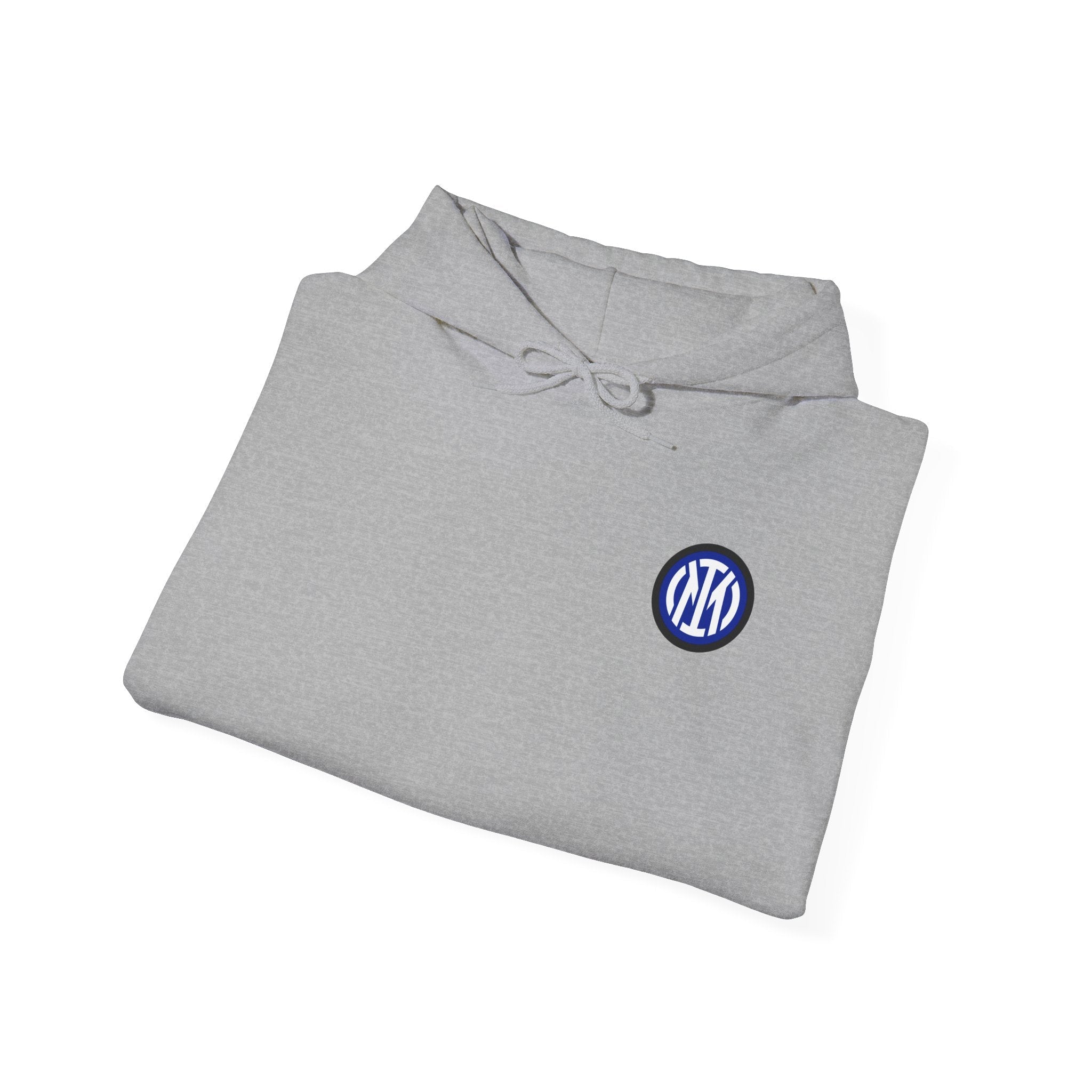 Inter Milan Logo Hoodie White Soccer Fan Pullover - Etna Gift