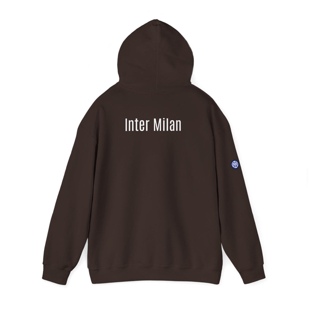 Inter Milan Logo Hoodie White Soccer Fan Pullover - Etna Gift