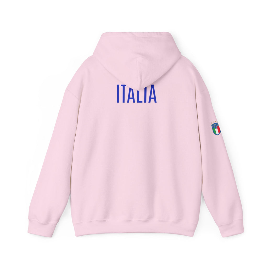 Italia Crest Hoodie Italian Flag Soccer Pullover - Etna Gift