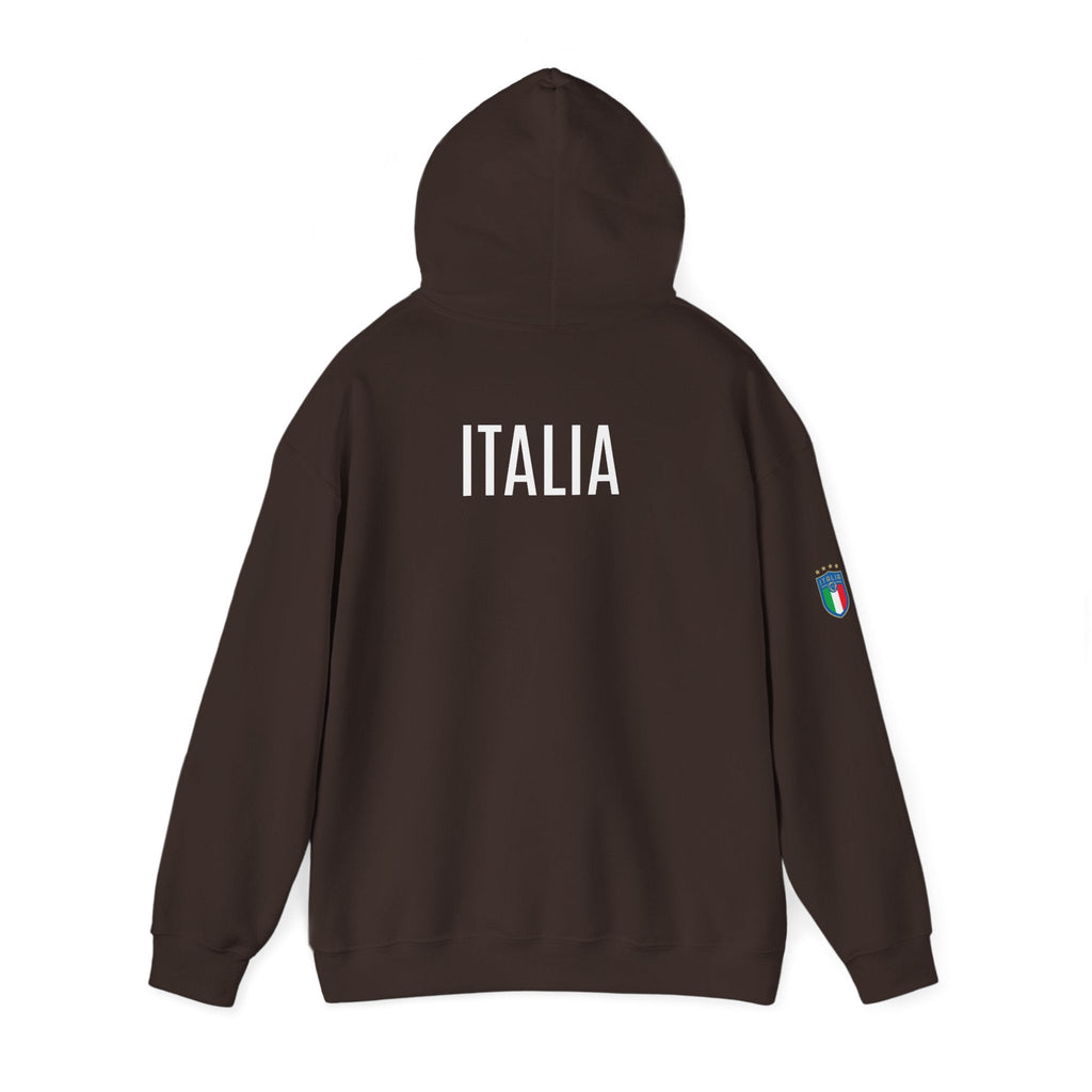 Italia Crest Hoodie Italian Flag Soccer Pullover - Etna Gift