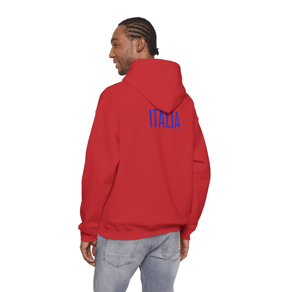 Italia Crest Hoodie Italian Flag Soccer Pullover - Etna Gift