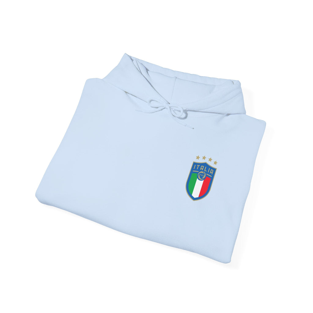 Italia Crest Hoodie Italian Flag Soccer Pullover - Etna Gift