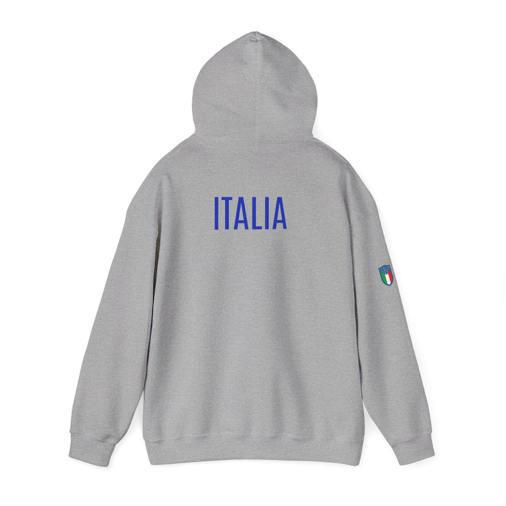 Italia Crest Hoodie Italian Flag Soccer Pullover - Etna Gift