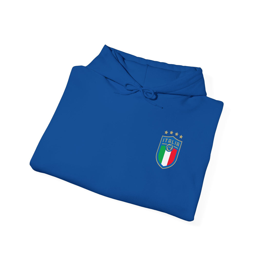 Italia Crest Hoodie Italian Flag Soccer Pullover - Etna Gift
