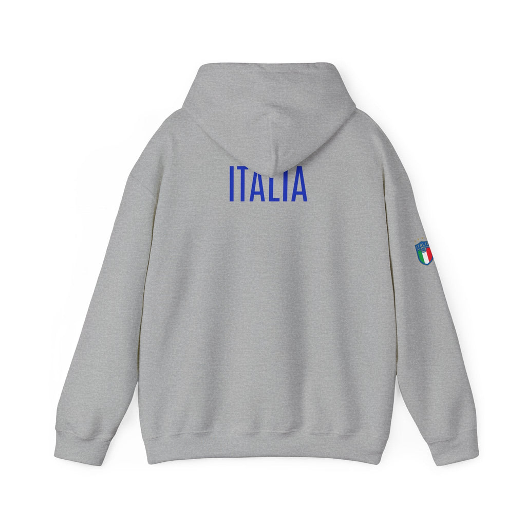 Italia Crest Hoodie Italian Flag Soccer Pullover - Etna Gift