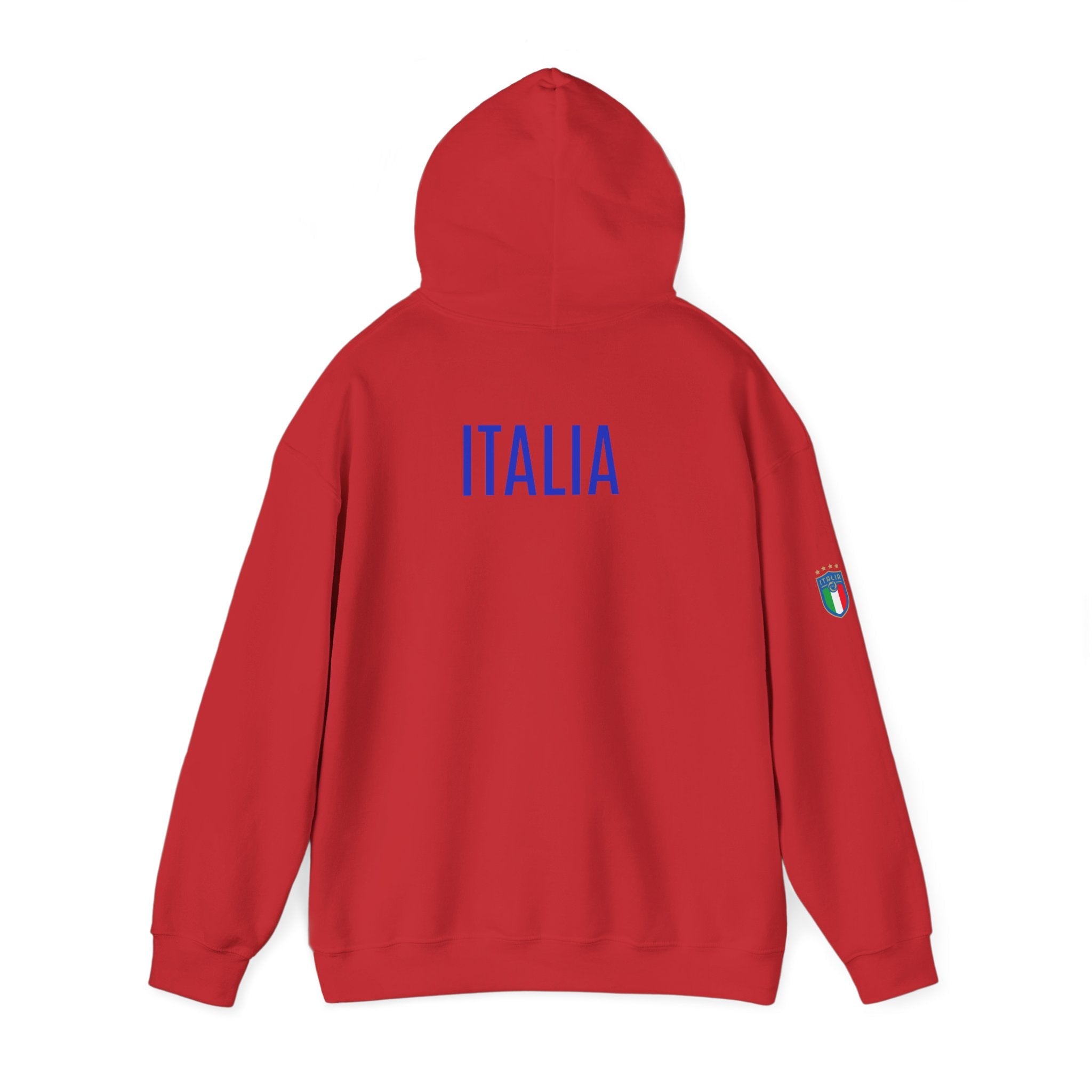 Italia Crest Hoodie Italian Flag Soccer Pullover - Etna Gift