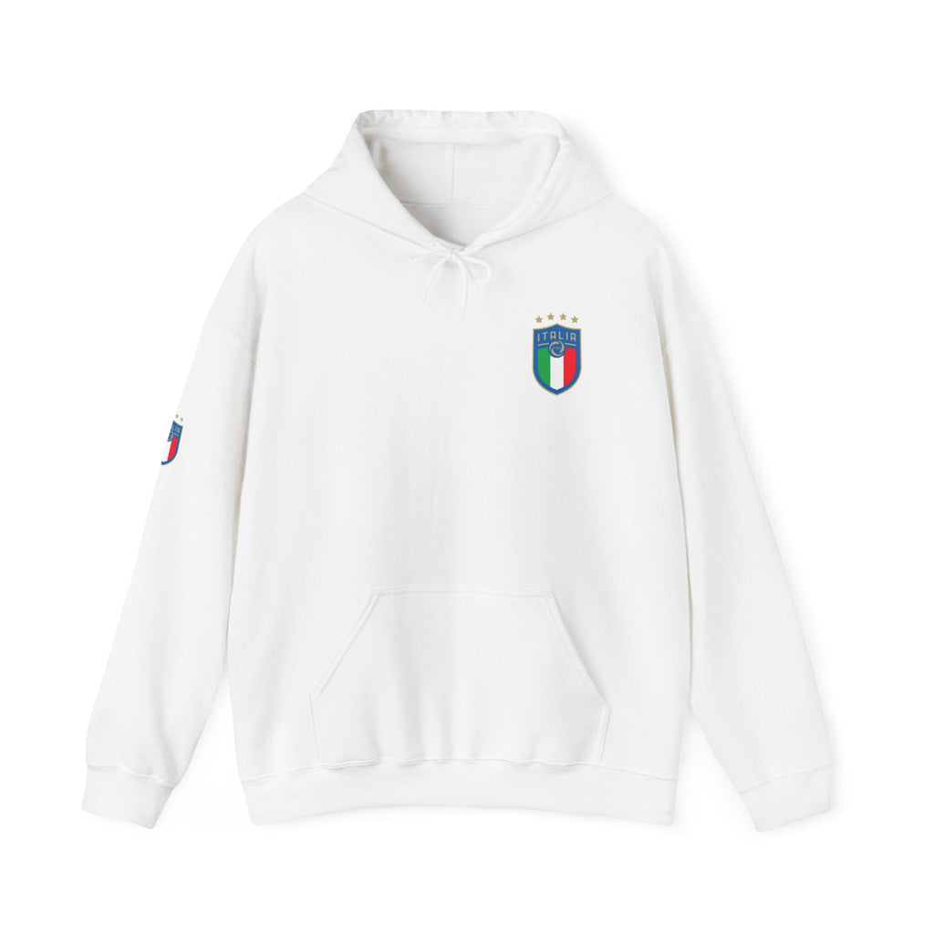 Italia Crest Hoodie Italian Flag Soccer Pullover - Etna Gift