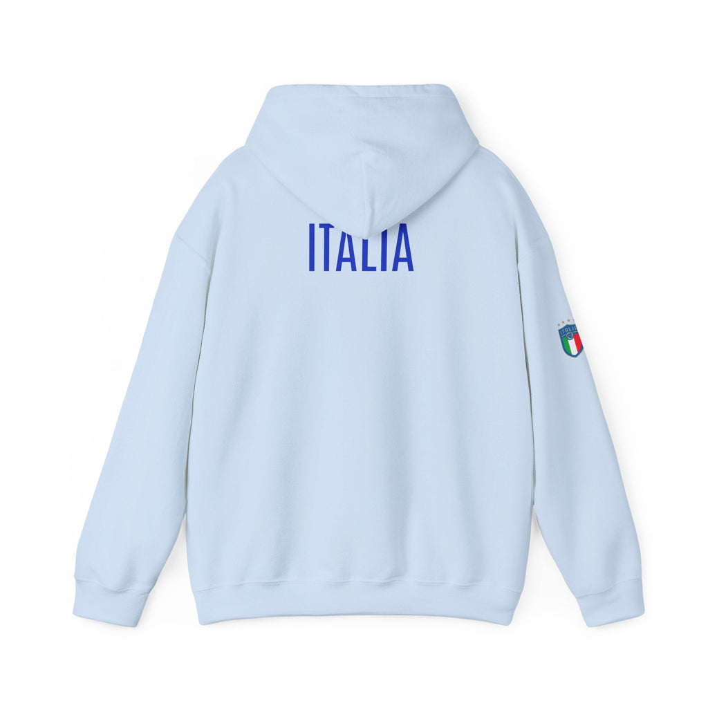 Italia Crest Hoodie Italian Flag Soccer Pullover - Etna Gift