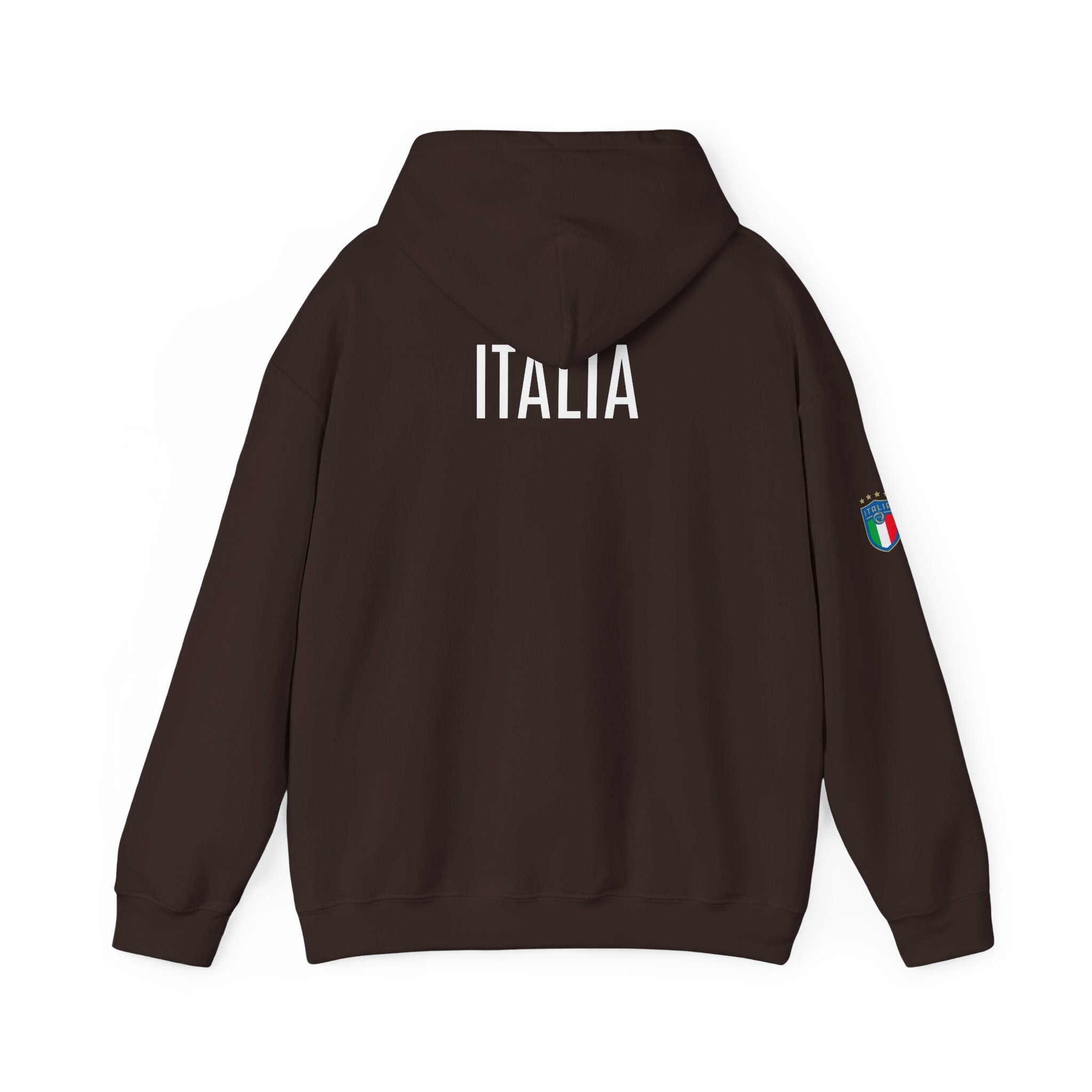 Italia Crest Hoodie Italian Flag Soccer Pullover - Etna Gift