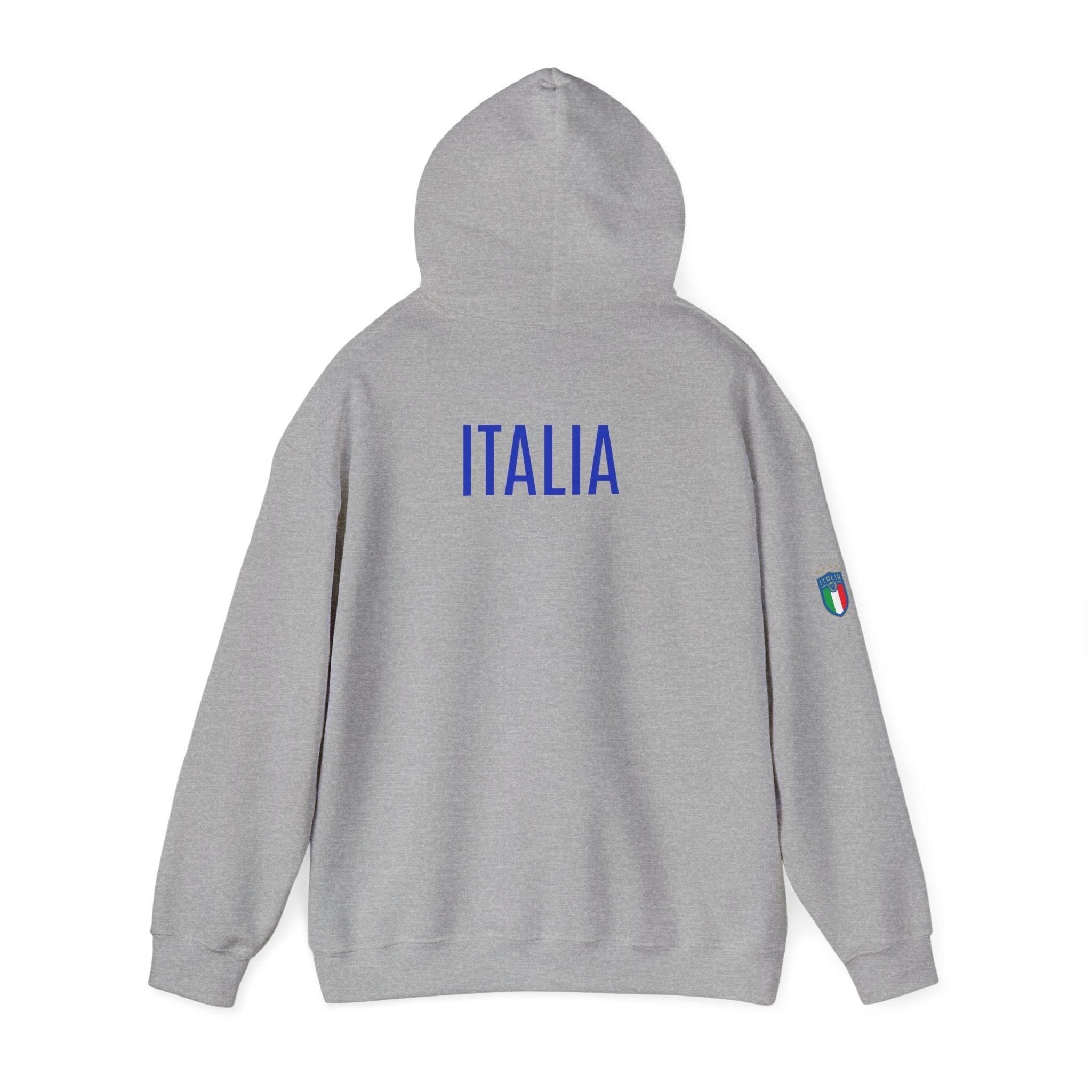 Italia Crest Hoodie Italian Flag Soccer Pullover - Etna Gift