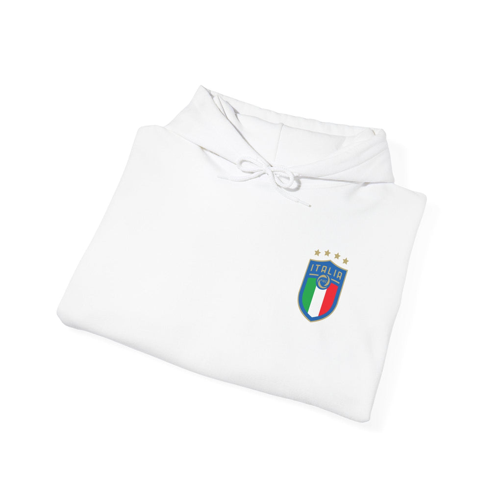Italia Crest Hoodie Italian Flag Soccer Pullover - Etna Gift