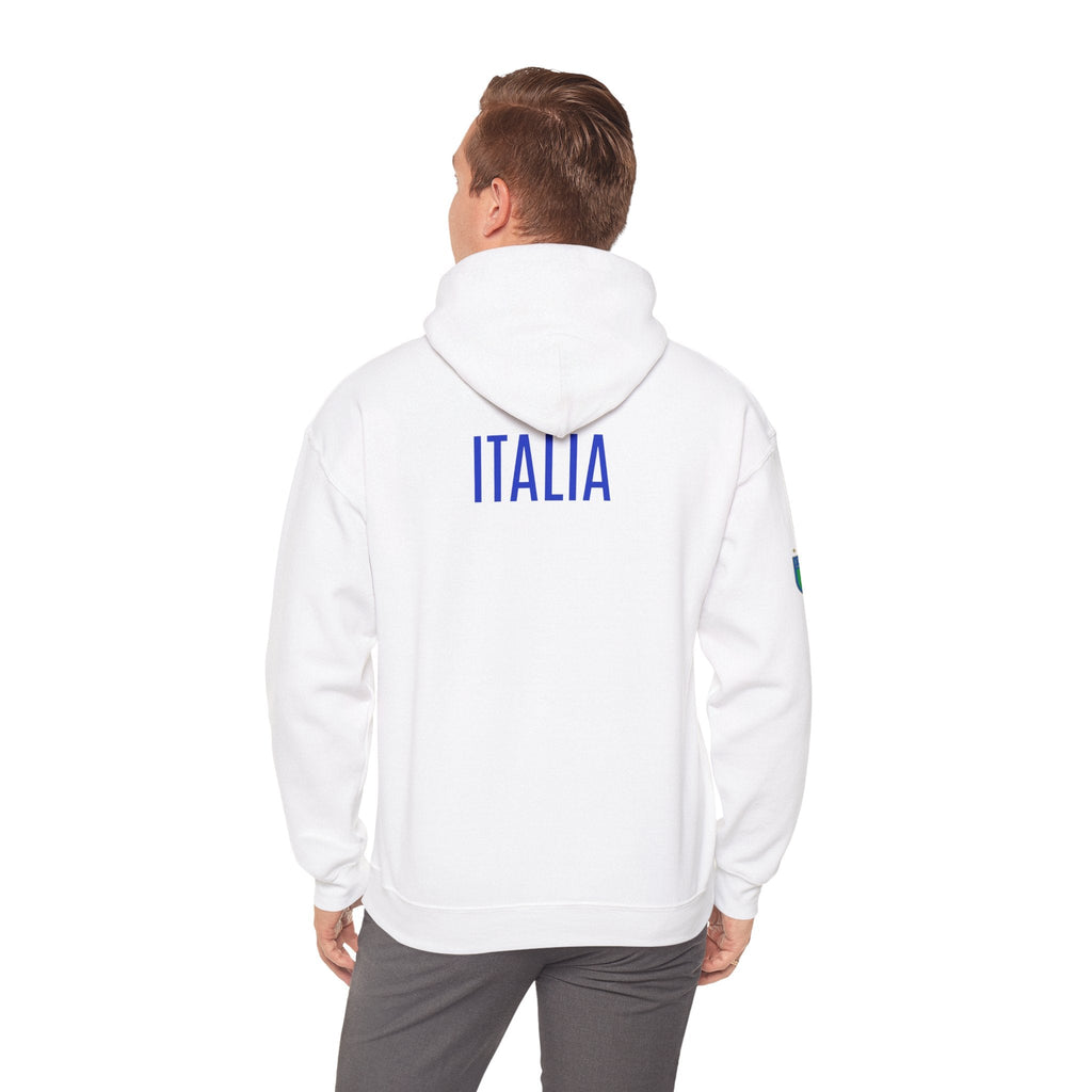 Italia Crest Hoodie Italian Flag Soccer Pullover - Etna Gift