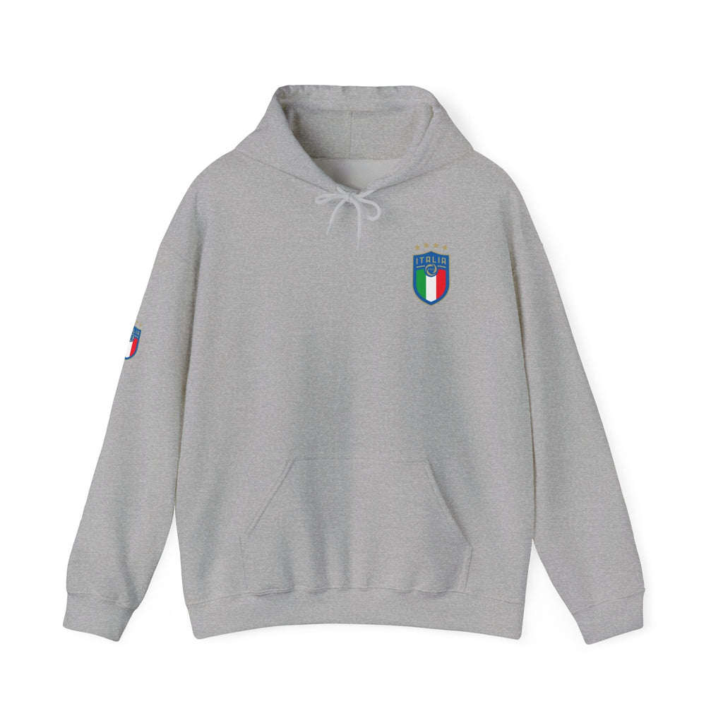 Italia Crest Hoodie Italian Flag Soccer Pullover - Etna Gift