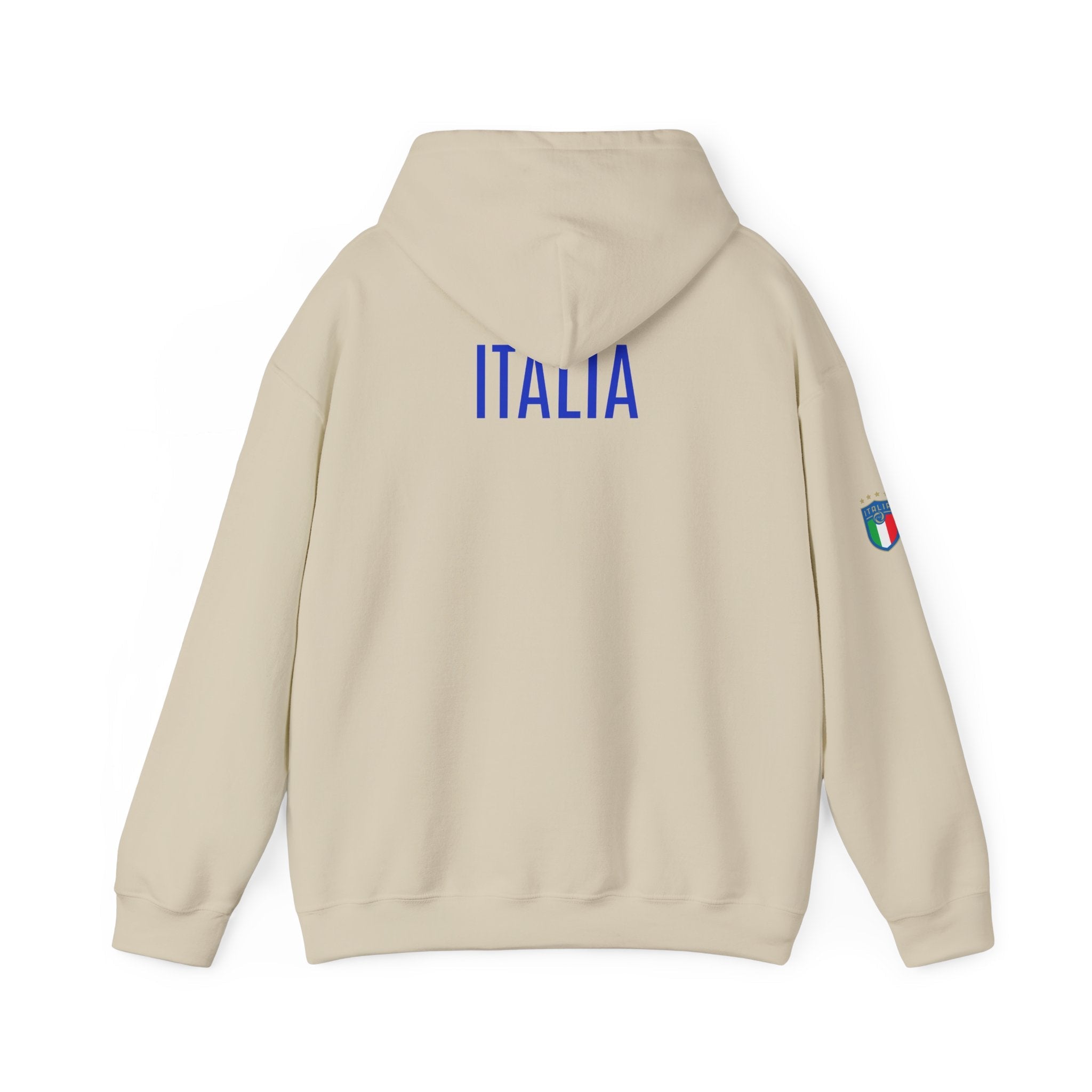 Italia Crest Hoodie Italian Flag Soccer Pullover - Etna Gift