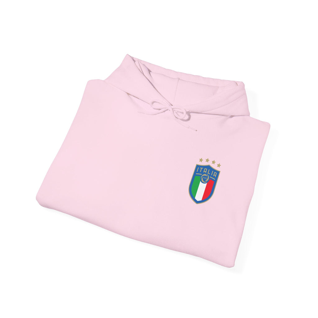 Italia Crest Hoodie Italian Flag Soccer Pullover - Etna Gift