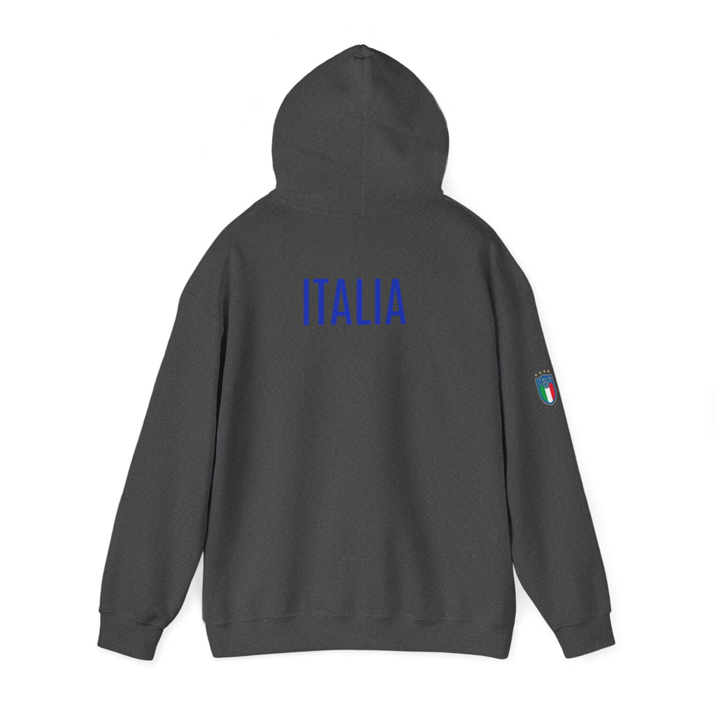Italia Crest Hoodie Italian Flag Soccer Pullover - Etna Gift