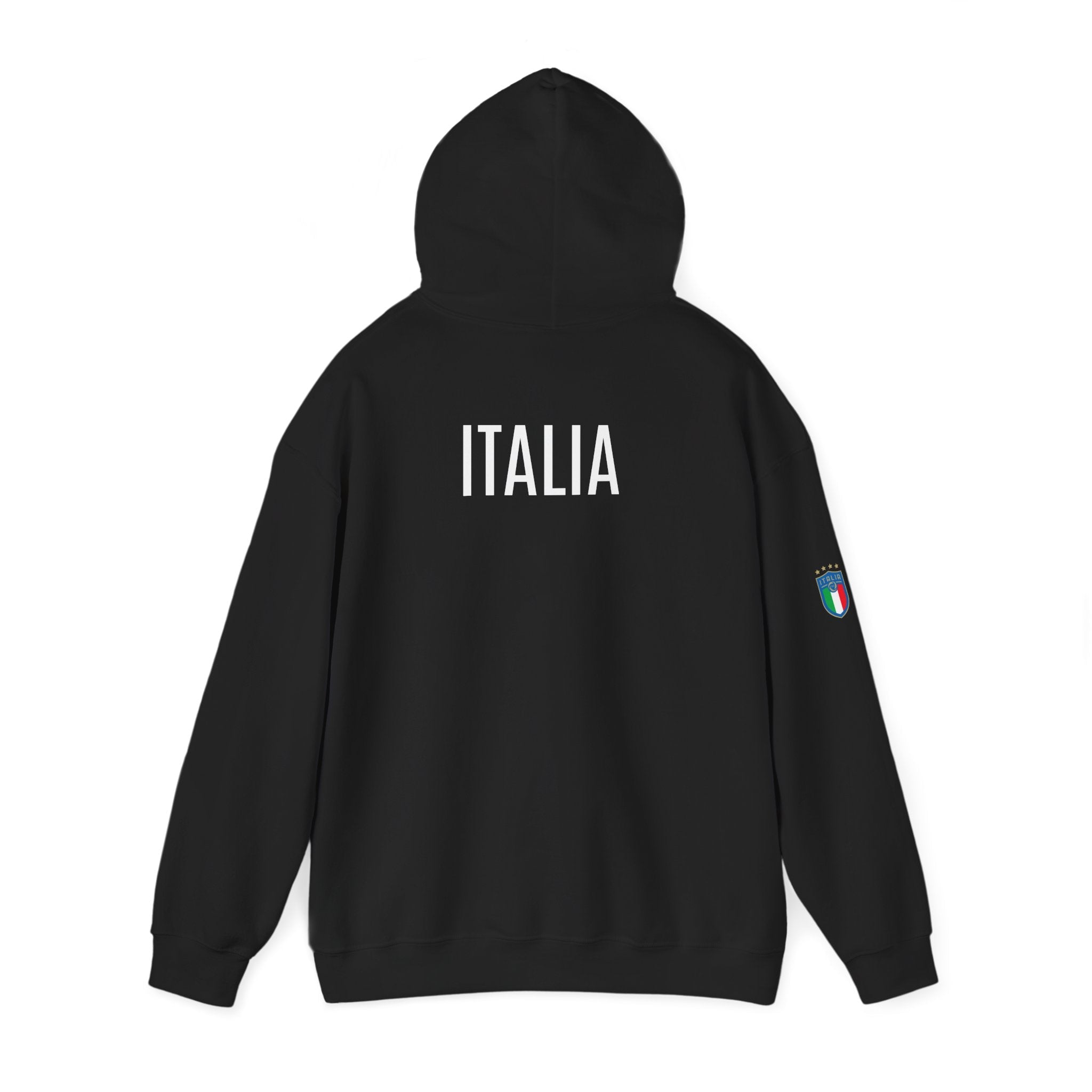 Italia Crest Hoodie Italian Flag Soccer Pullover - Etna Gift