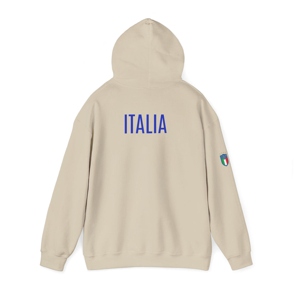 Italia Crest Hoodie Italian Flag Soccer Pullover - Etna Gift