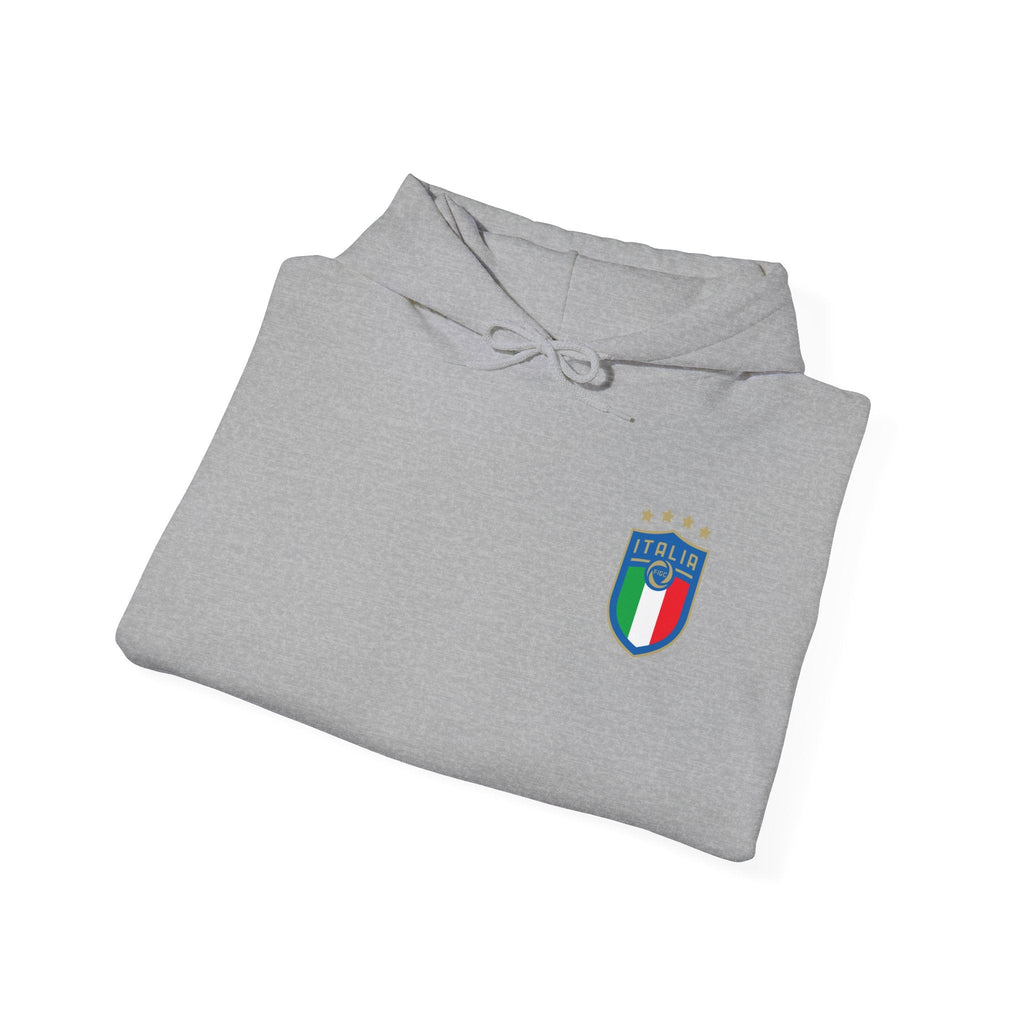 Italia Crest Hoodie Italian Flag Soccer Pullover - Etna Gift