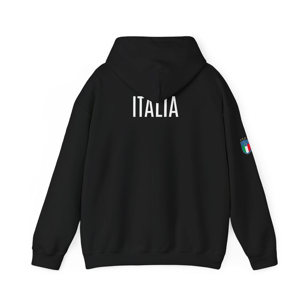Italia Crest Hoodie Italian Flag Soccer Pullover - Etna Gift