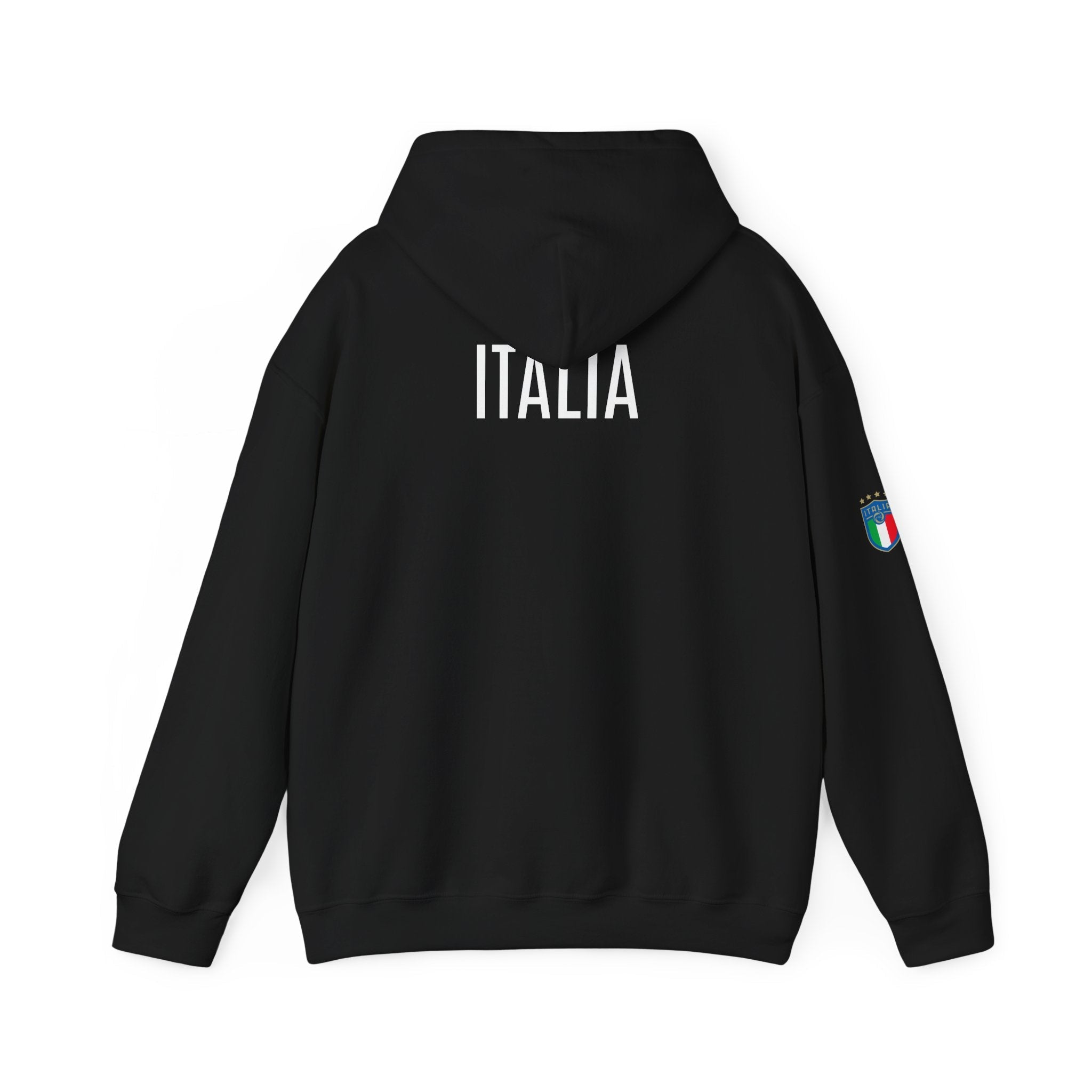 Italia Crest Hoodie Italian Flag Soccer Pullover - Etna Gift