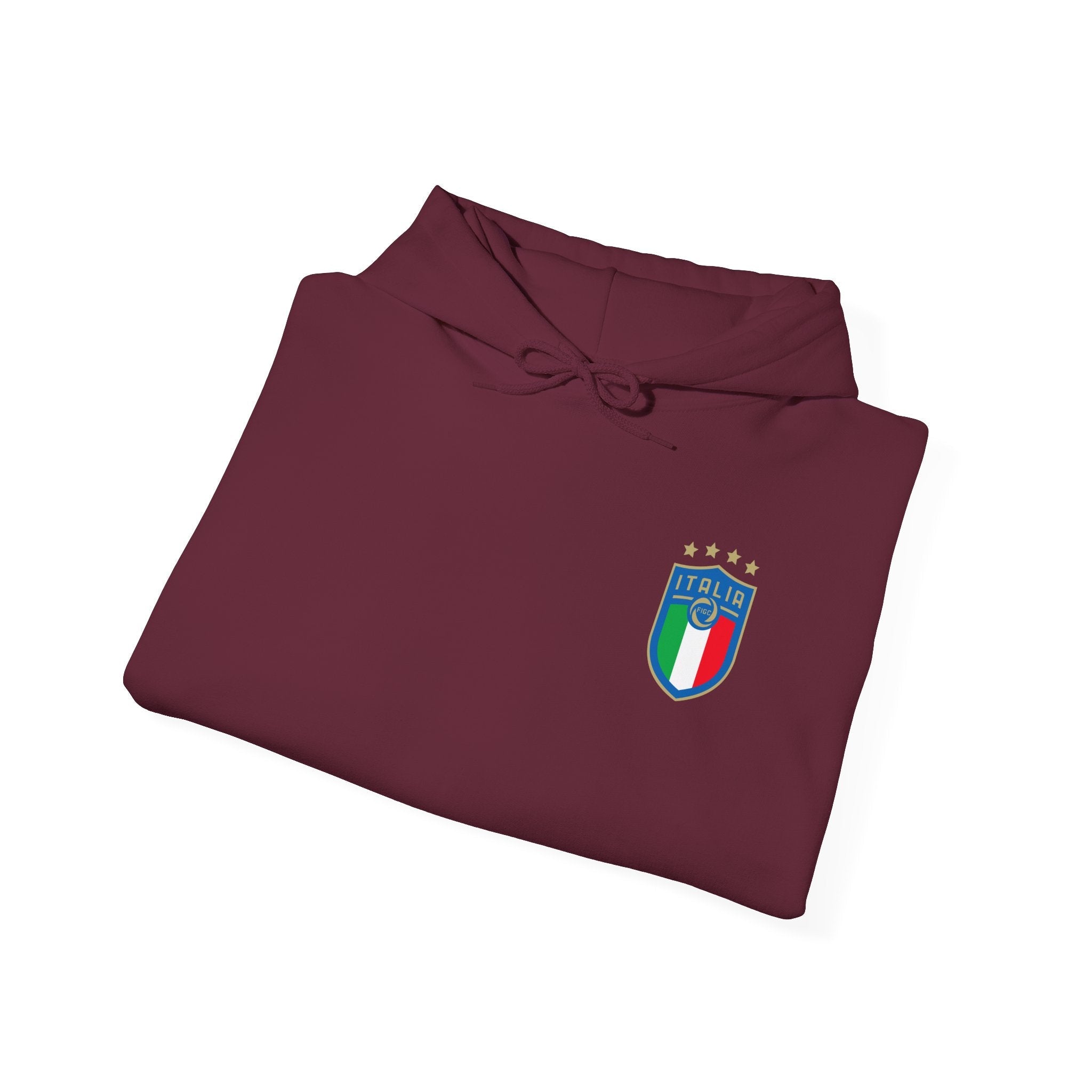 Italia Crest Hoodie Italian Flag Soccer Pullover - Etna Gift
