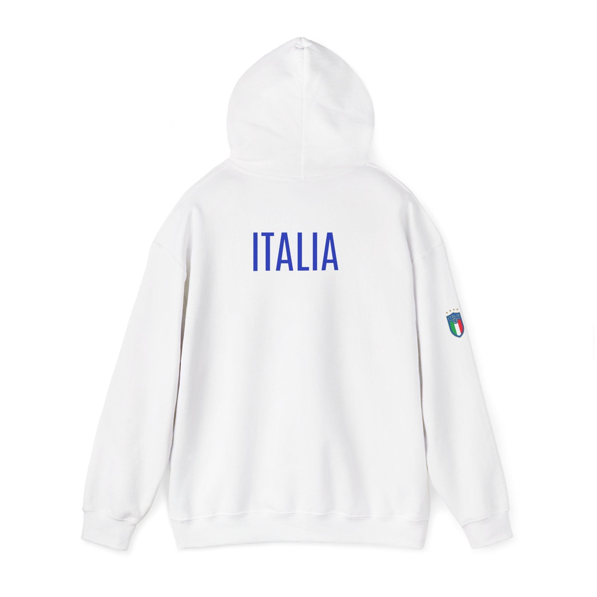 Italia Crest Hoodie Italian Flag Soccer Pullover - Etna Gift