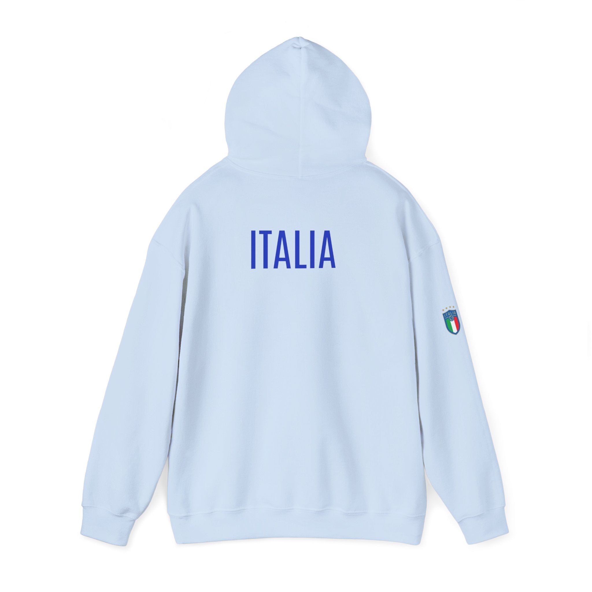 Italia Crest Hoodie Italian Flag Soccer Pullover - Etna Gift