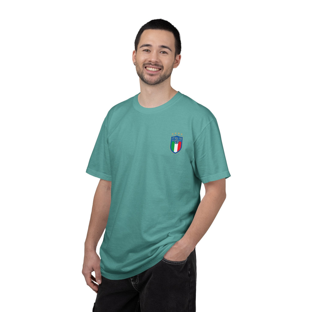 Italia Crest T-Shirt Italian Flag Logo Tee - Etna Gift